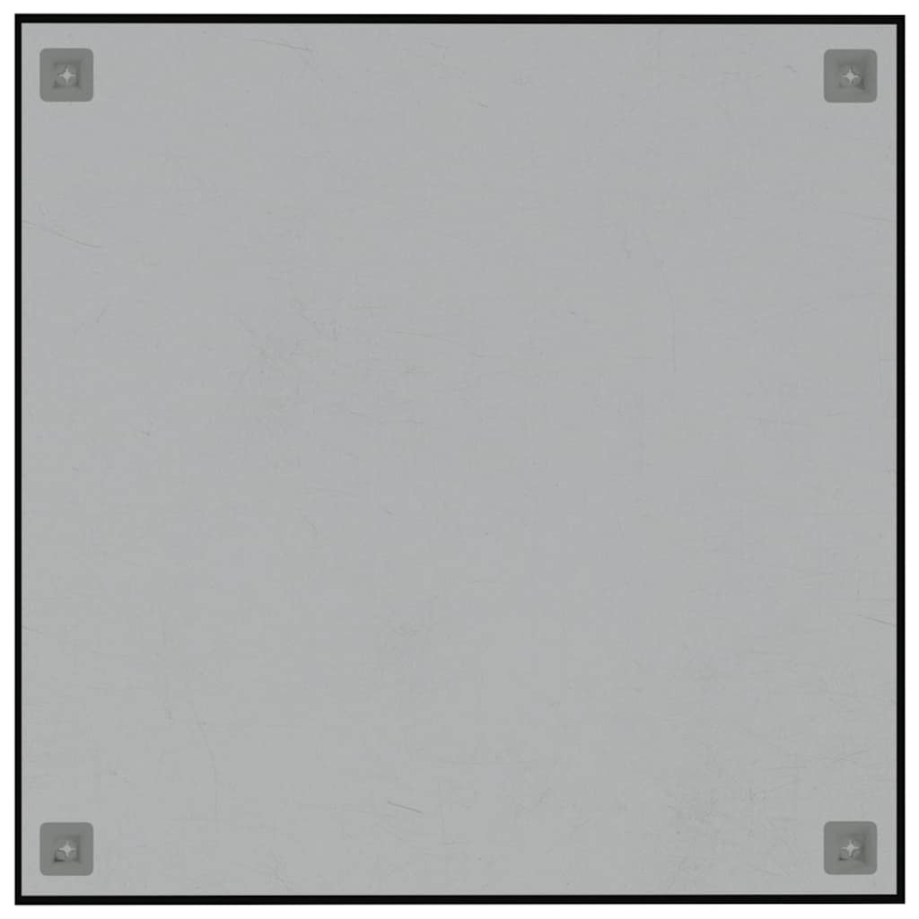 Sieninė magnetinė lenta, juoda, 60x60cm, grūdintas stiklas
