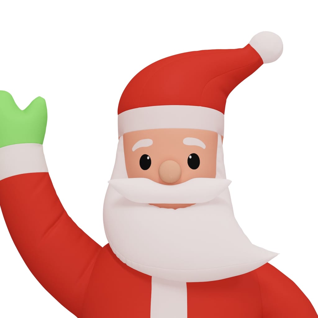 Inflatable Santa Claus with LED Lights, 370cm