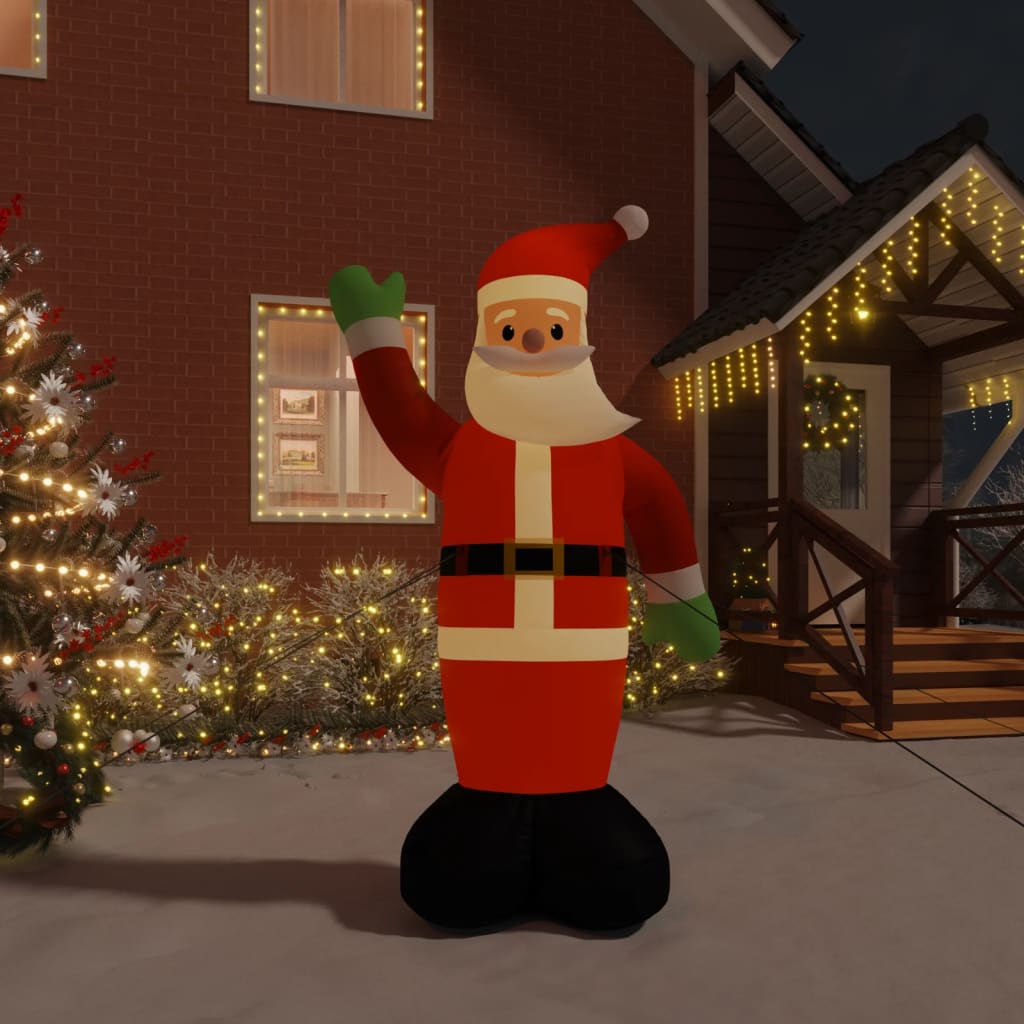 Inflatable Santa Claus with LED Lights, 370cm