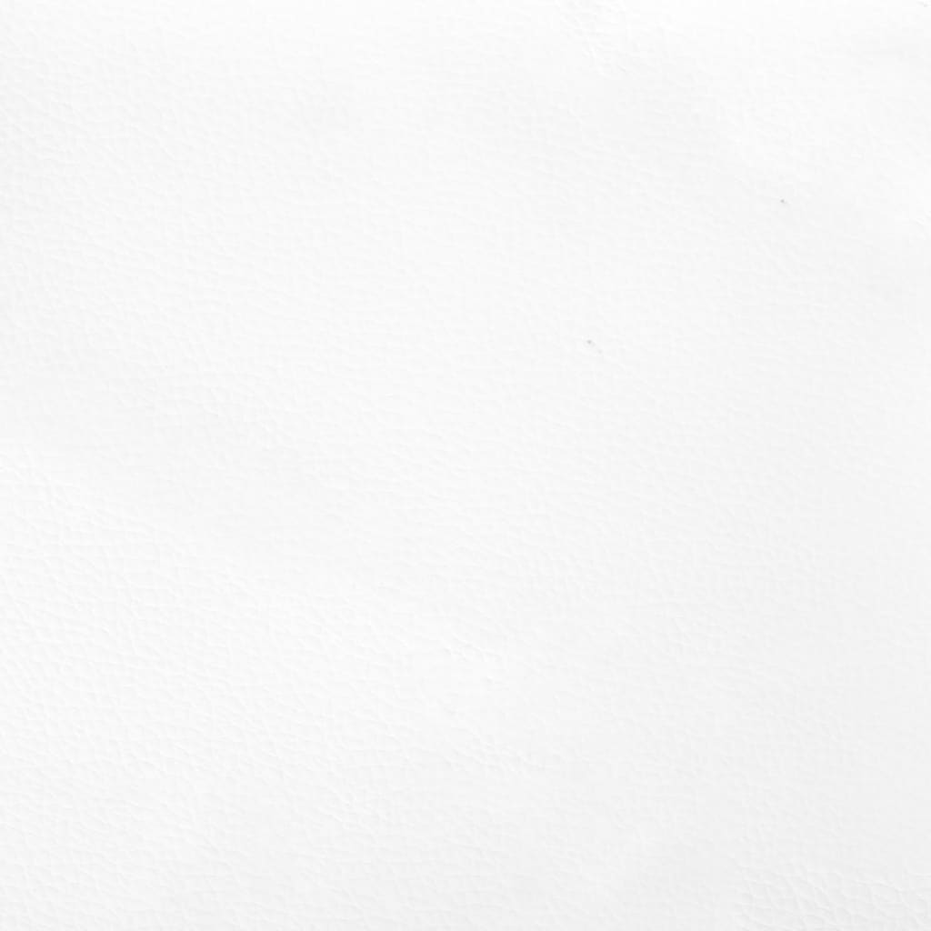 Spyruoklinis čiužinys, baltas, 100x200x20 cm, dirbtinė oda