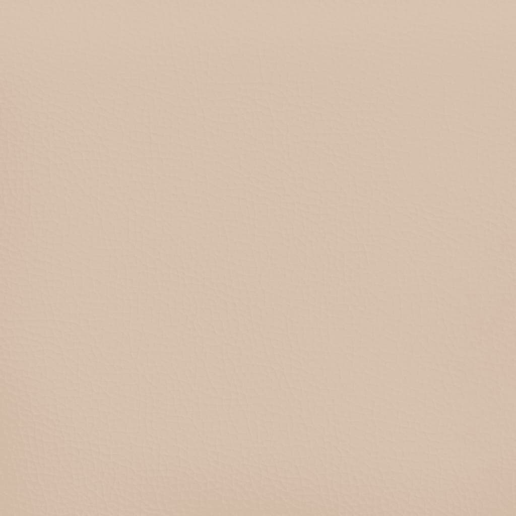 Spyruoklinis čiužinys, kapučino, 100x200x20cm, dirbtinė oda