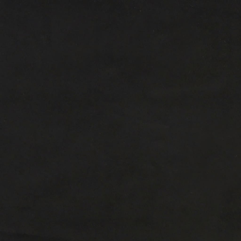 Spyruoklinis čiužinys, juodos spalvos, 120x200x20 cm, aksomas