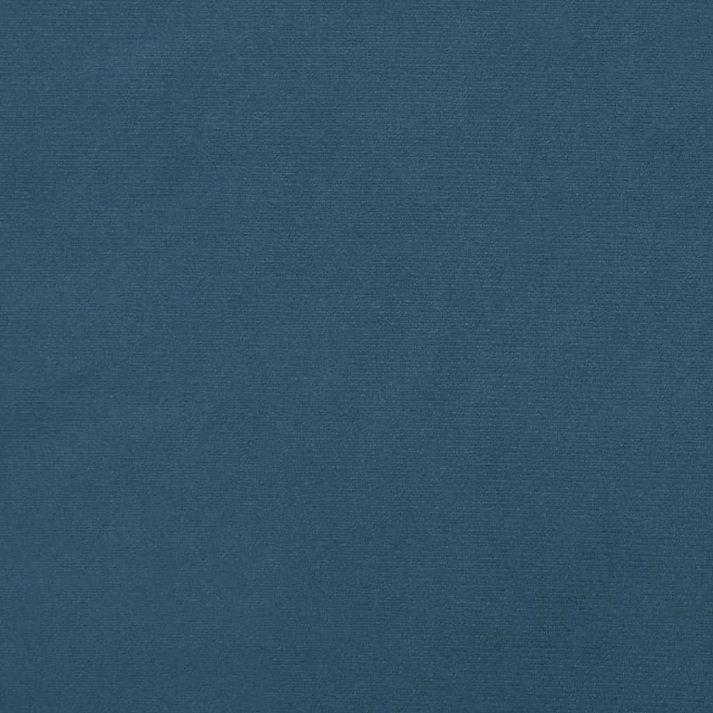 Spyruoklinis čiužinys, tamsiai mėlynas, 120x200x20 cm, aksomas
