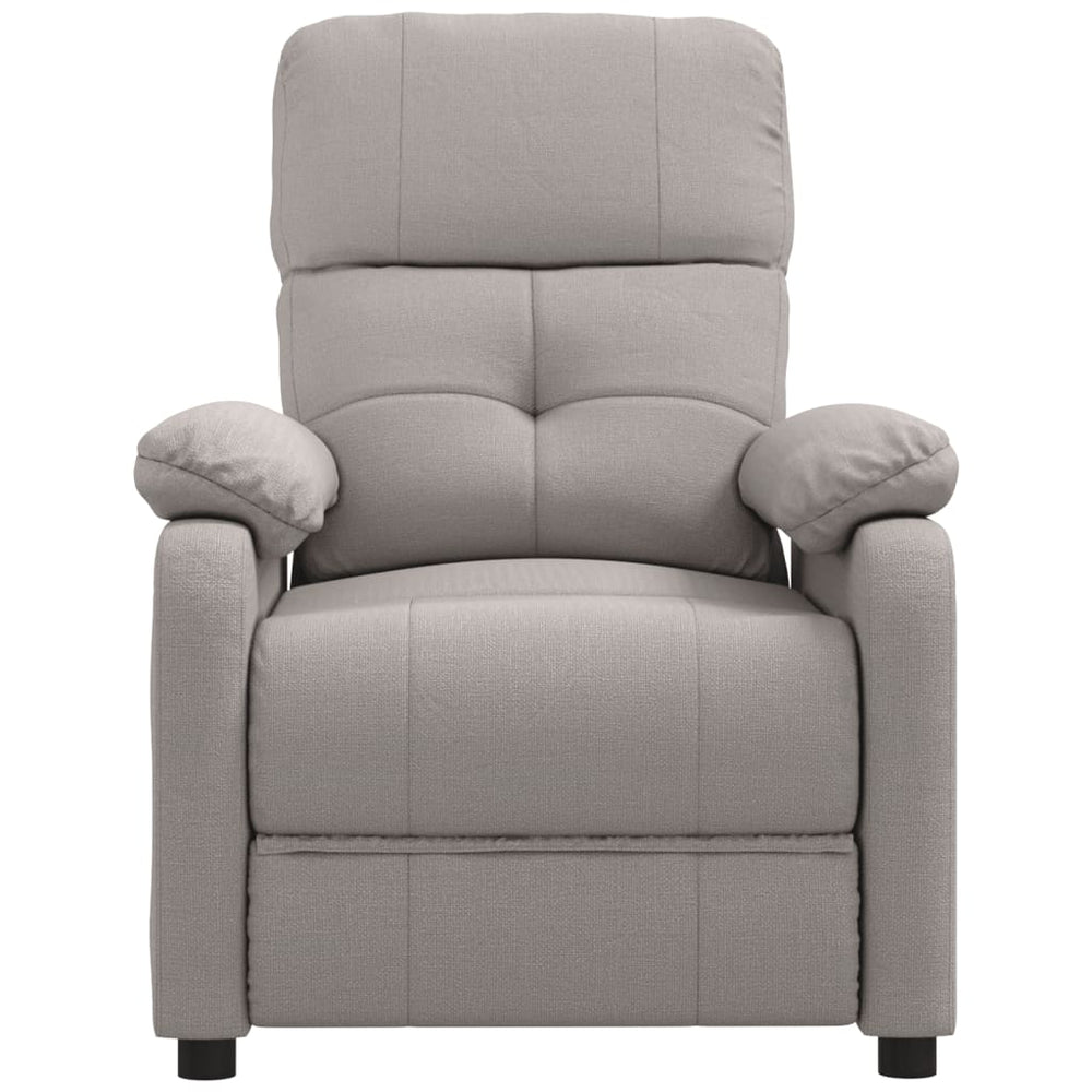 Recliner, taupe, fabric