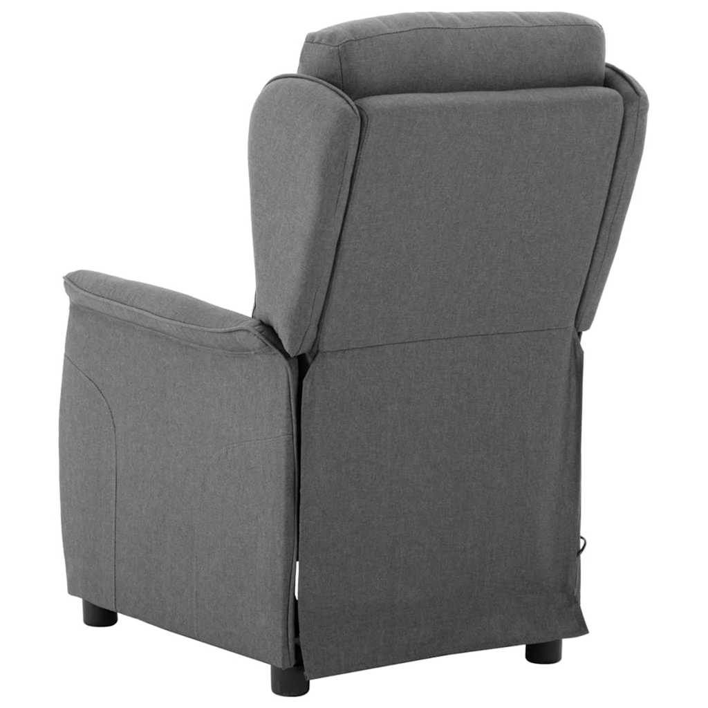 Massage chair Light grey 67.5 x 93.5 x 101.5 cm fabric