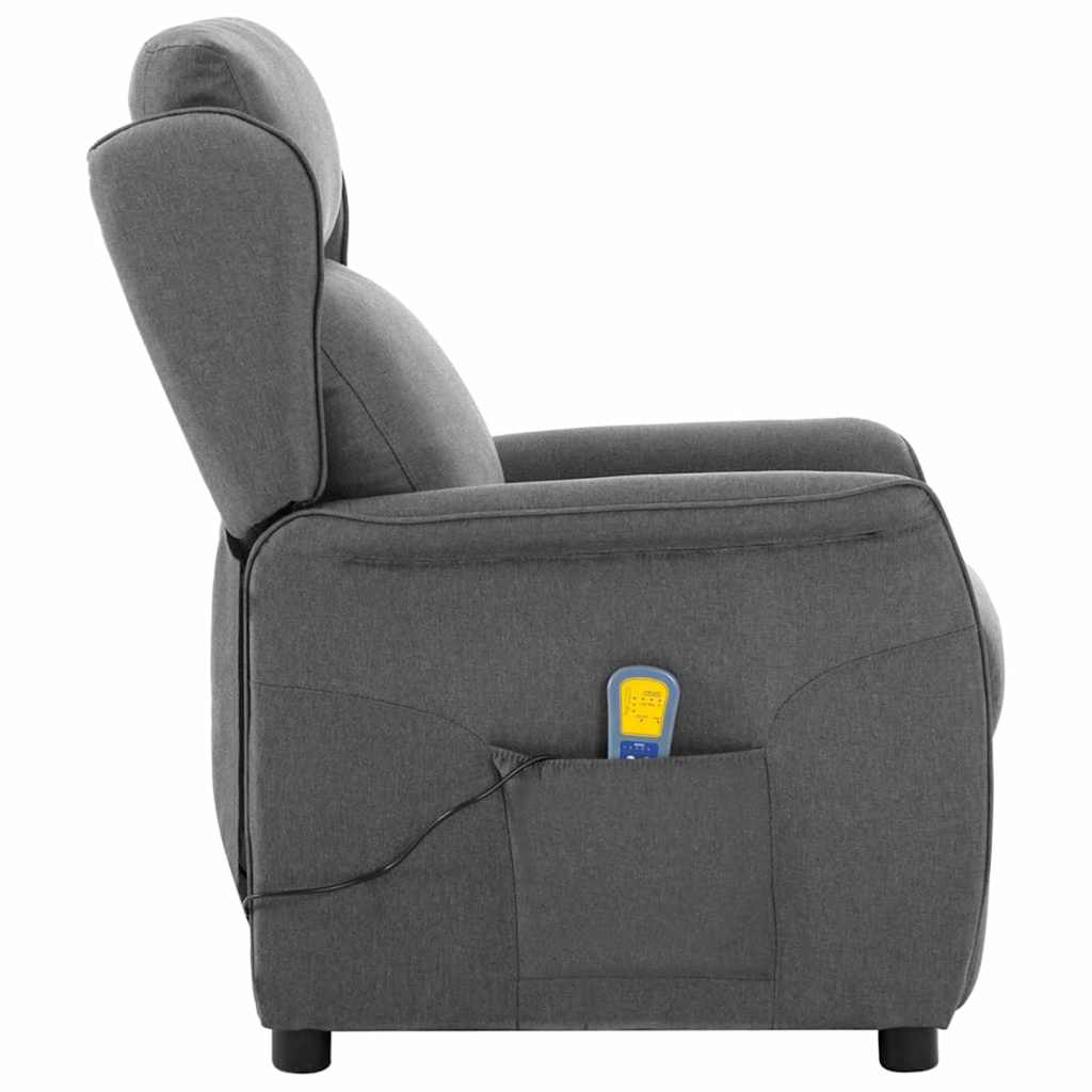 Massage chair Light grey 67.5 x 93.5 x 101.5 cm fabric