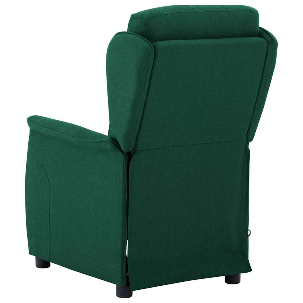 Massage Chair Dark Green 93.5 x 67.5 x 101.5 cm Fabric