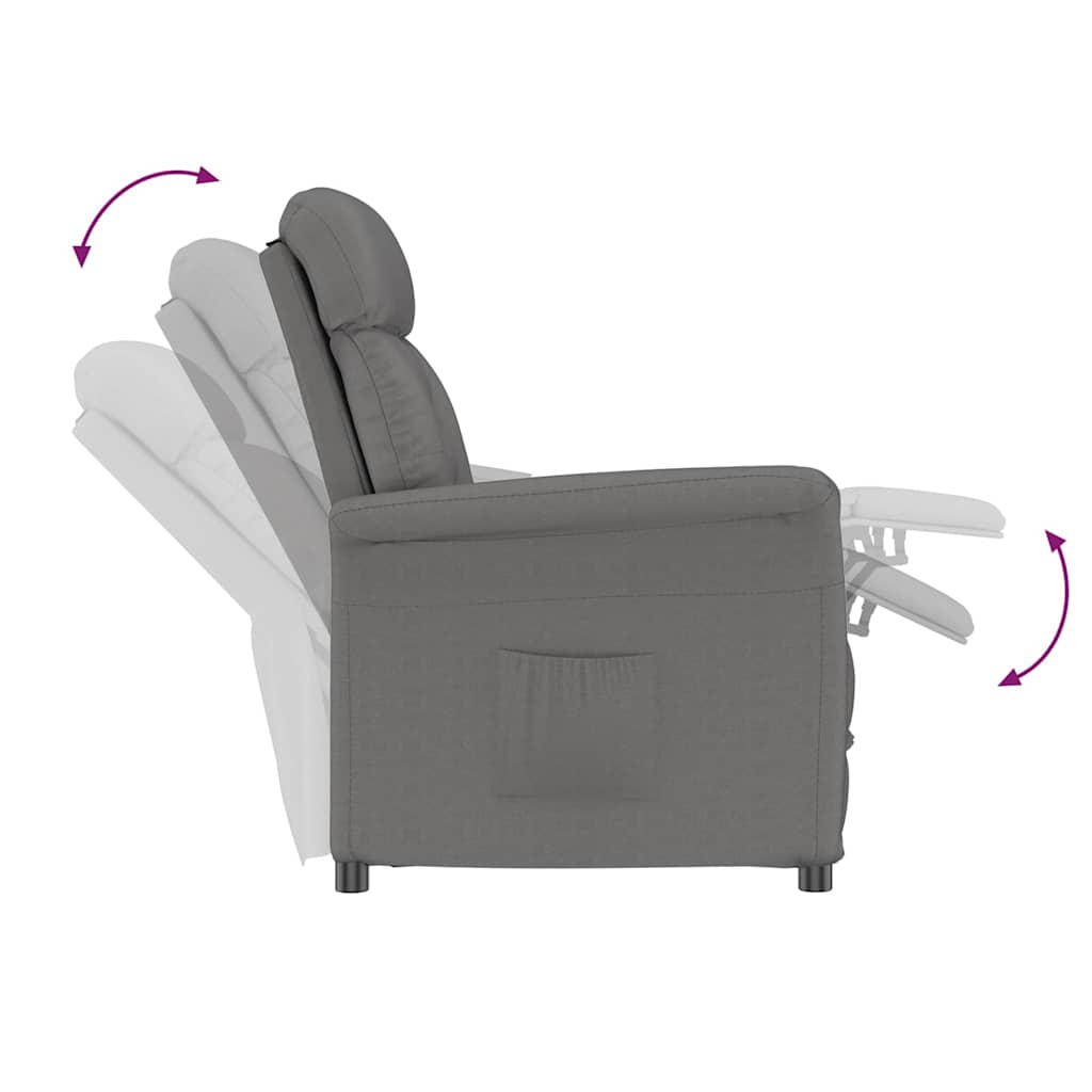 Pufs Krēsls Tumši pelēks Tumši pelēks 70.5 x 96.5 x 95 cm
