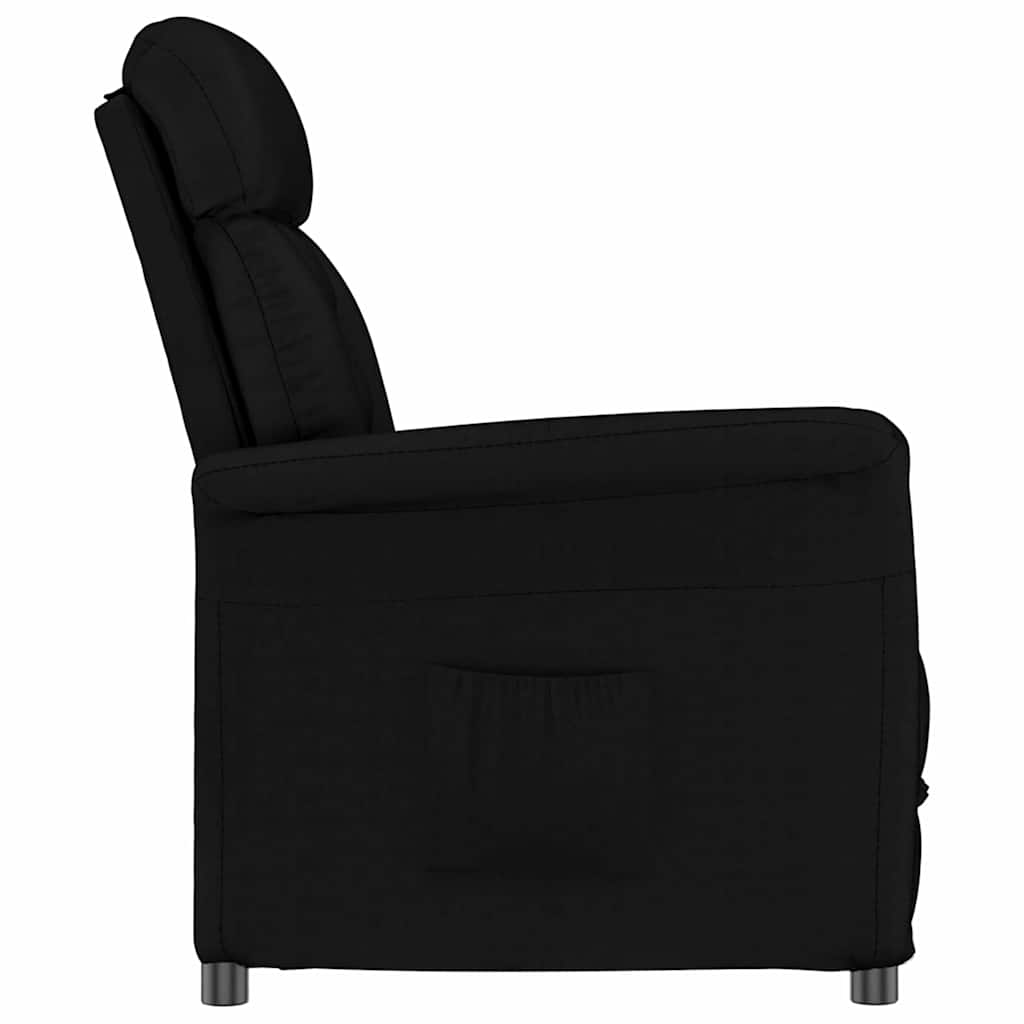 Juodas atsilenkiantis krėslas Juoda 70.5 x 96.5 x 95 cm