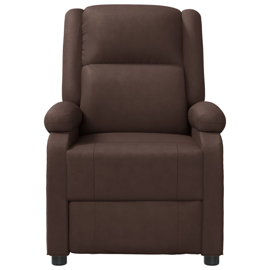 Massage chair, brown, artificial leather
