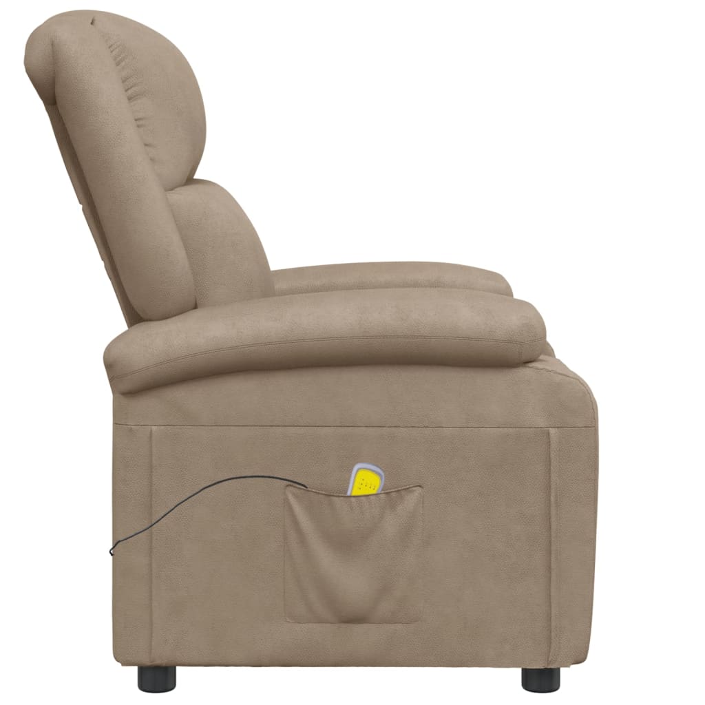 Massage chair, cappuccino, artificial leather