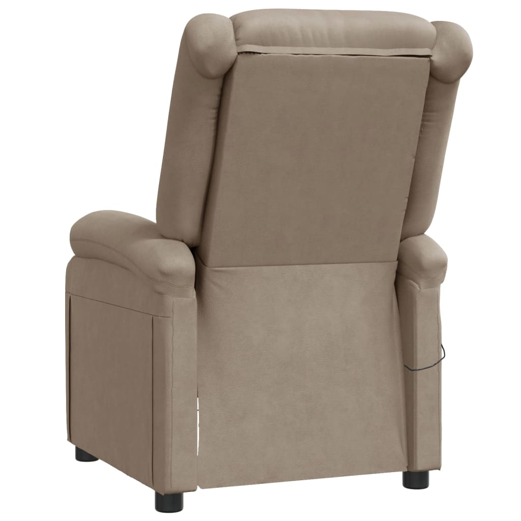 Massage chair, cappuccino, artificial leather