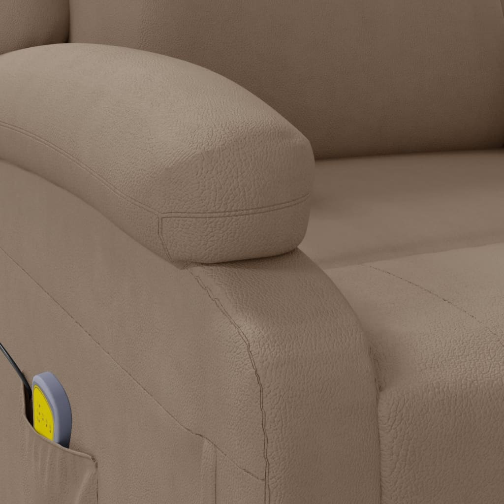 Massage chair, cappuccino, artificial leather