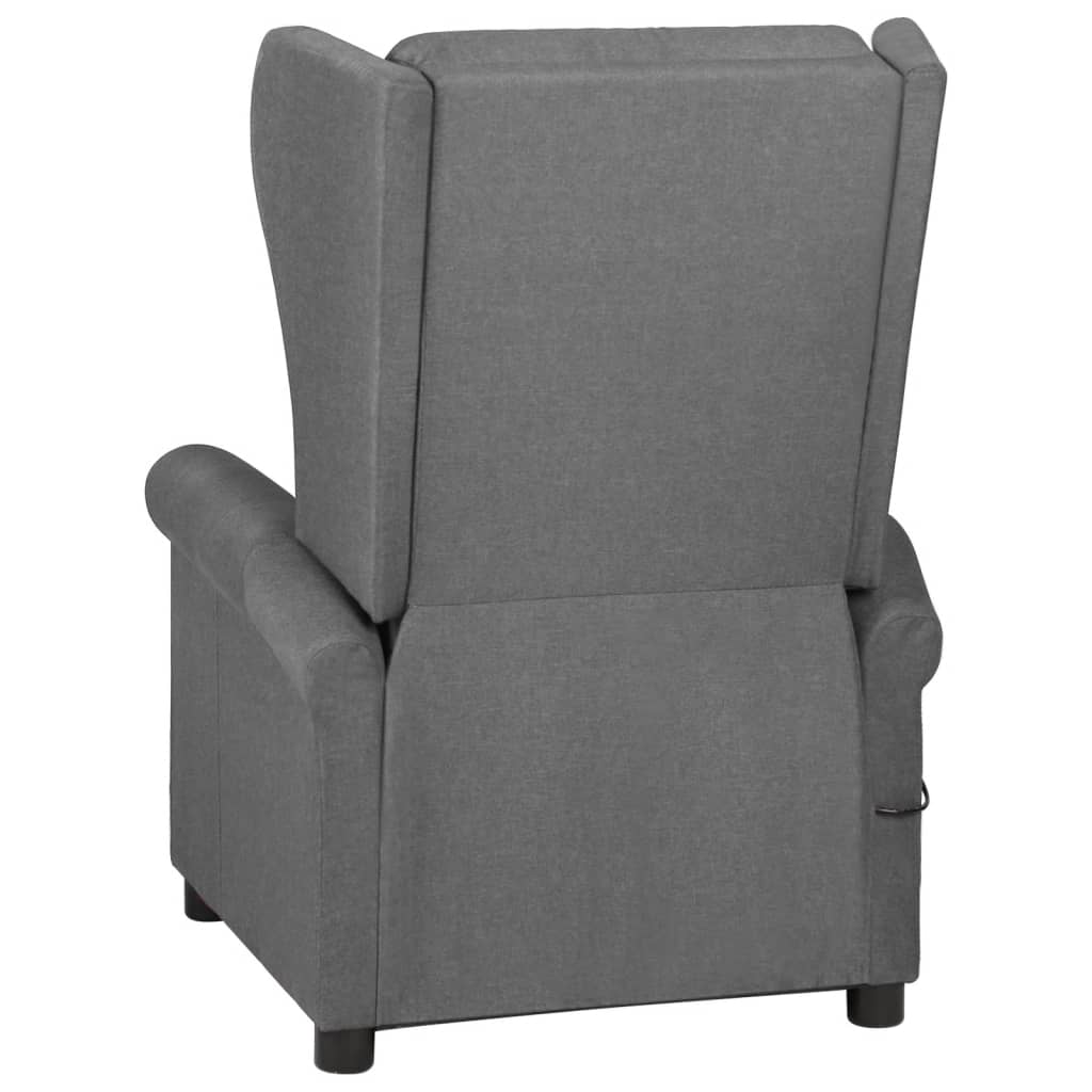 Massage chair, light grey, fabric