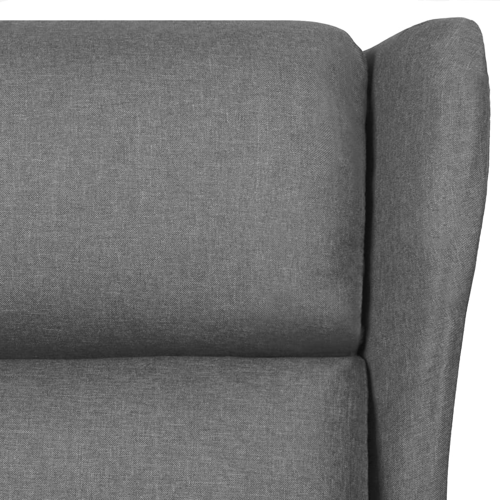 Massage chair, light grey, fabric