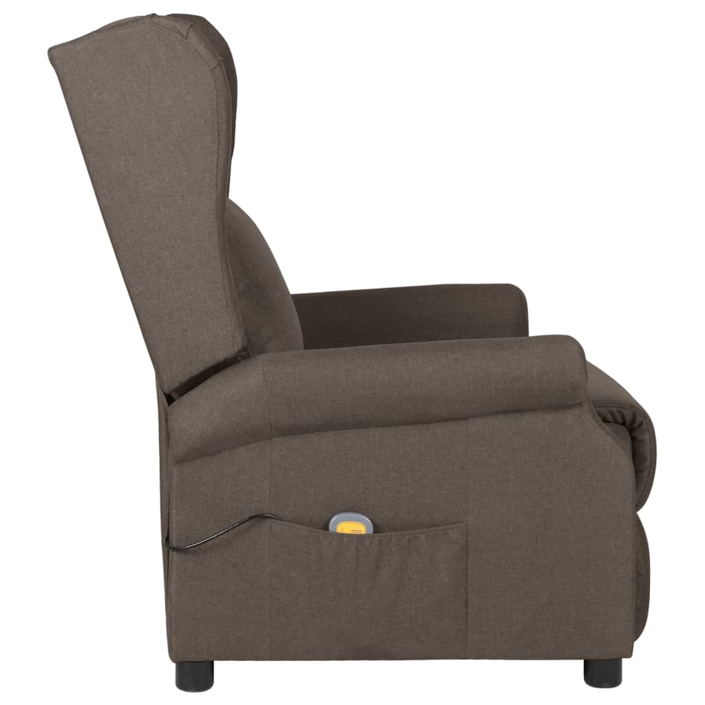 Massage chair, brown, fabric