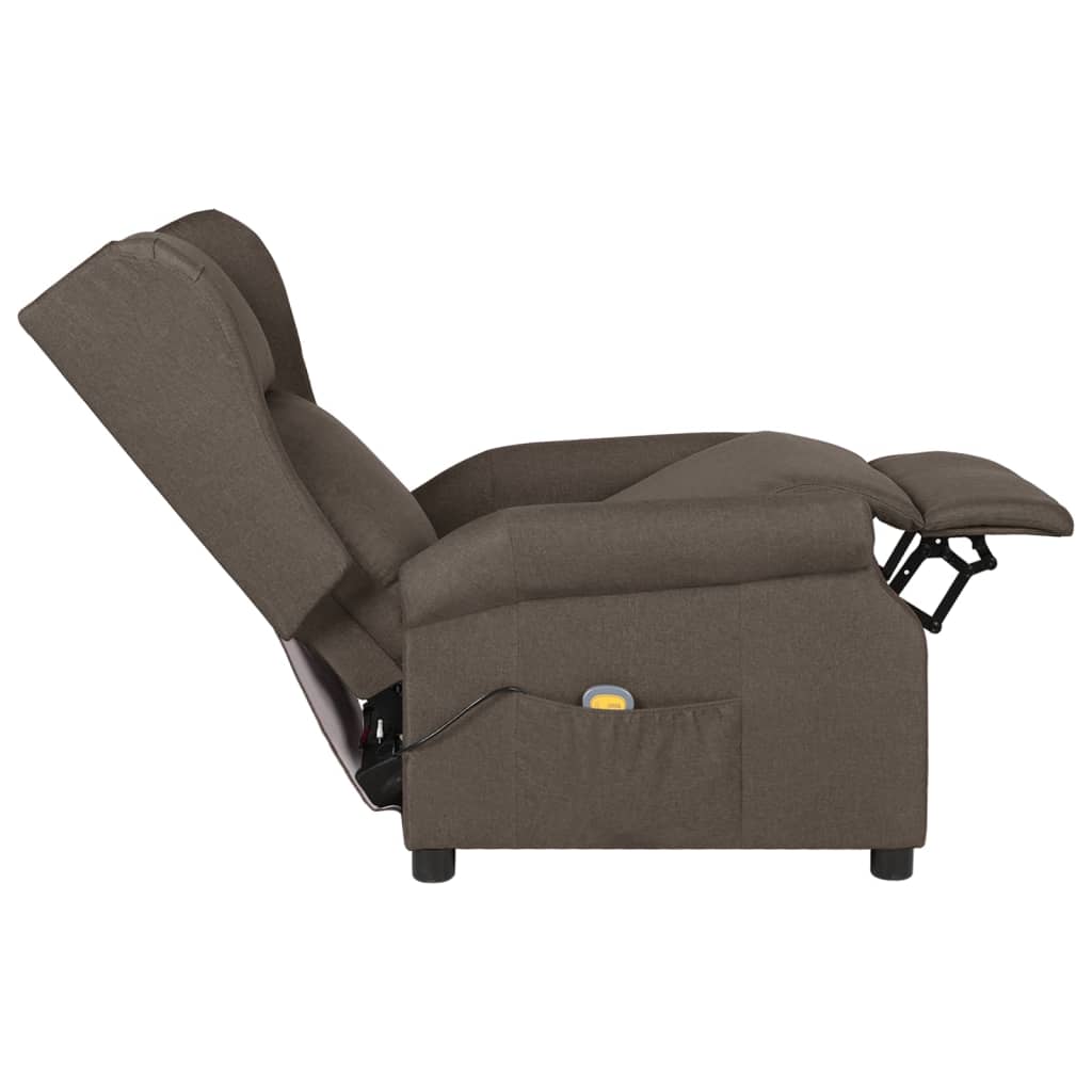 Massage chair, brown, fabric
