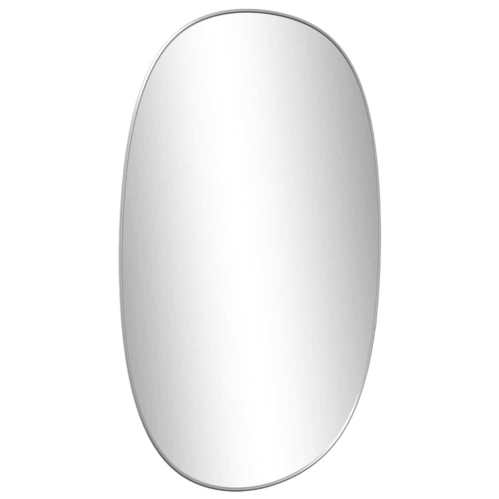 Wall mirror, silver, 80x50cm