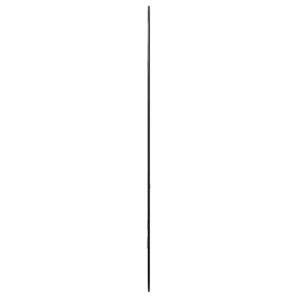 Wall mirror, black, 70x45cm