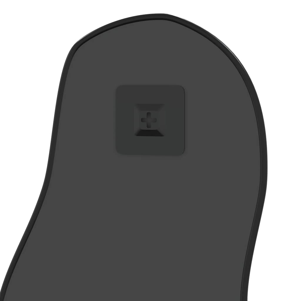 Wall mirror, black, 60x25cm
