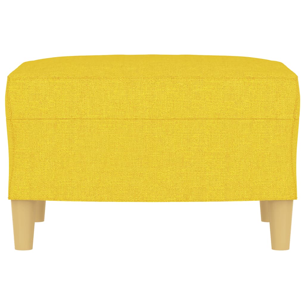 Footstool, light yellow, 60x50x41cm, fabric