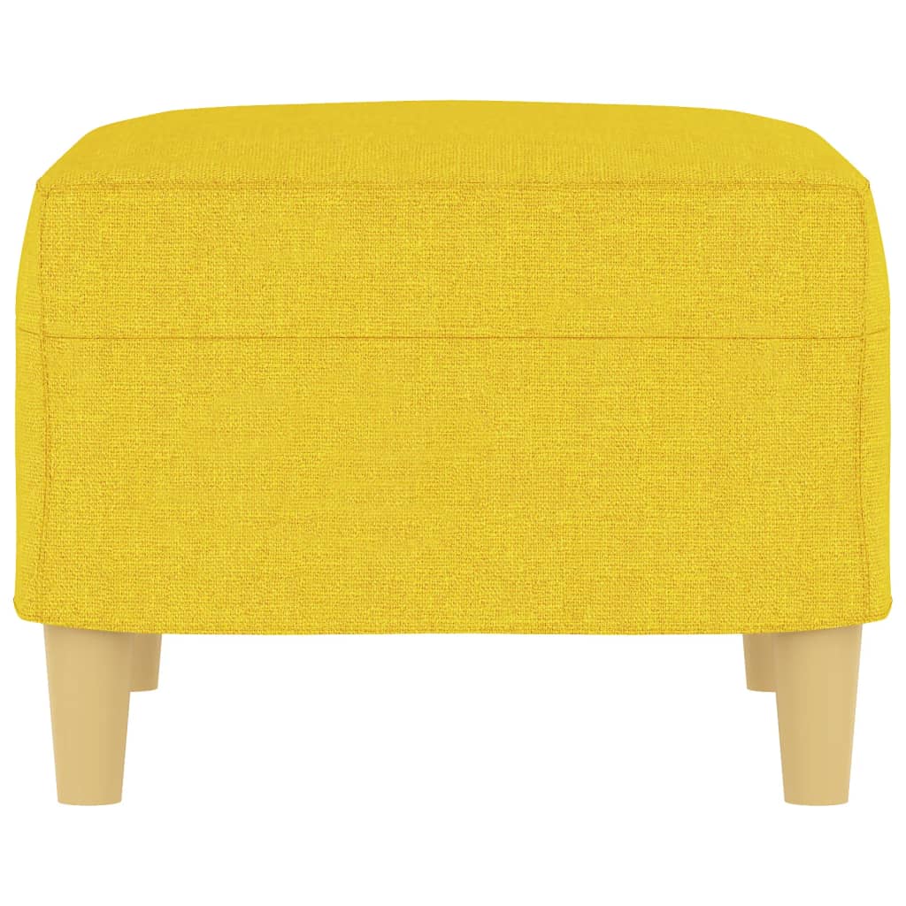 Footstool, light yellow, 60x50x41cm, fabric