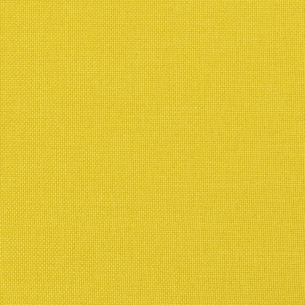 Footstool, light yellow, 60x50x41cm, fabric