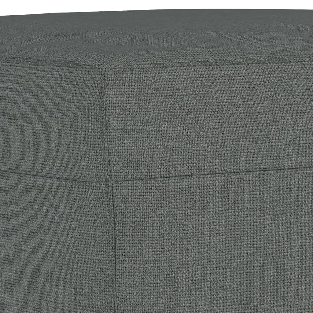 Footstool, dark grey, 60x50x41cm, fabric