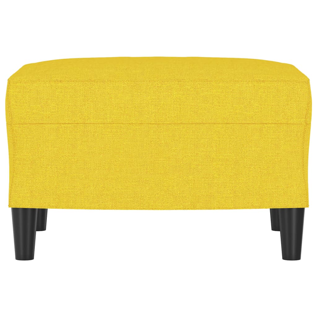 Footstool, light yellow, 60x50x41cm, fabric