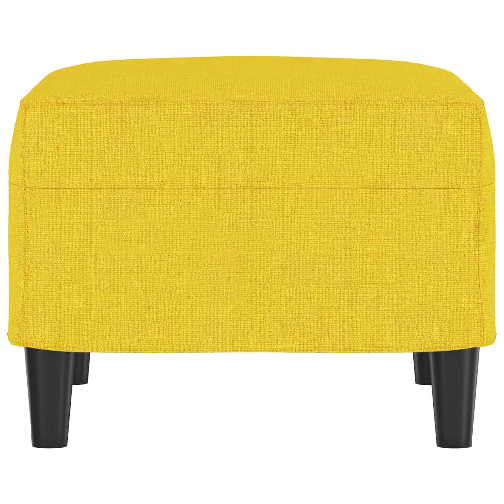 Footstool, light yellow, 60x50x41cm, fabric