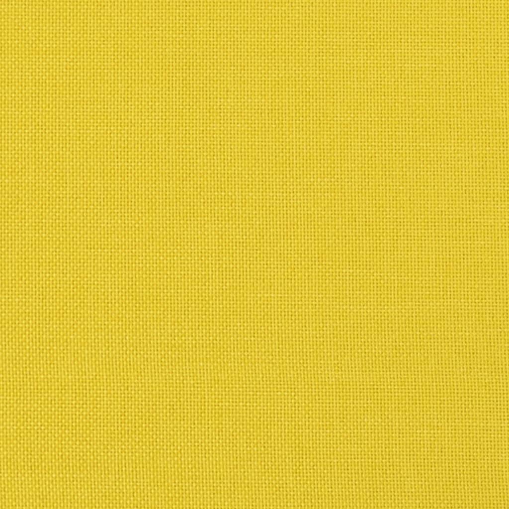 Footstool, light yellow, 60x50x41cm, fabric