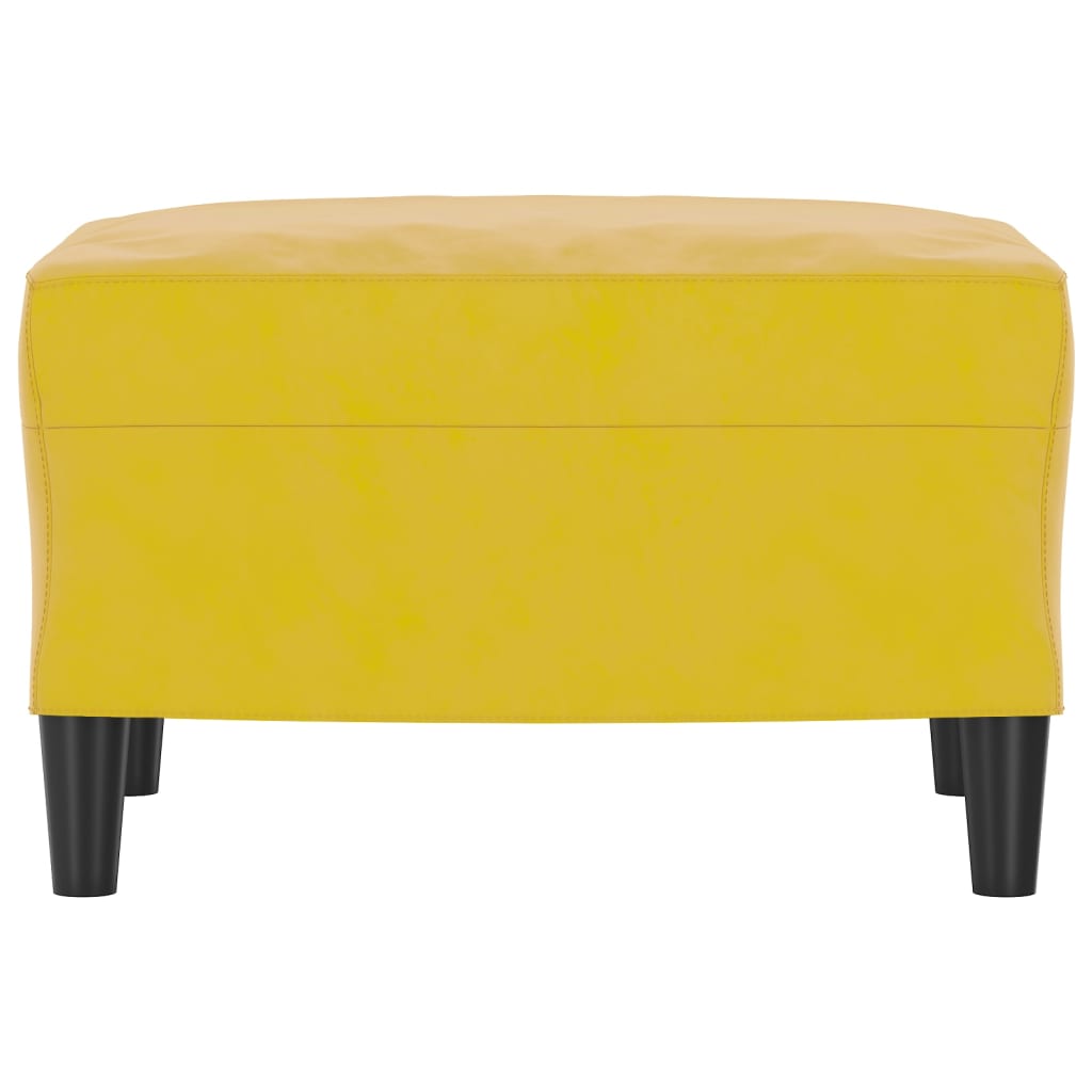 Pouf, yellow, 60x50x41cm, velvet