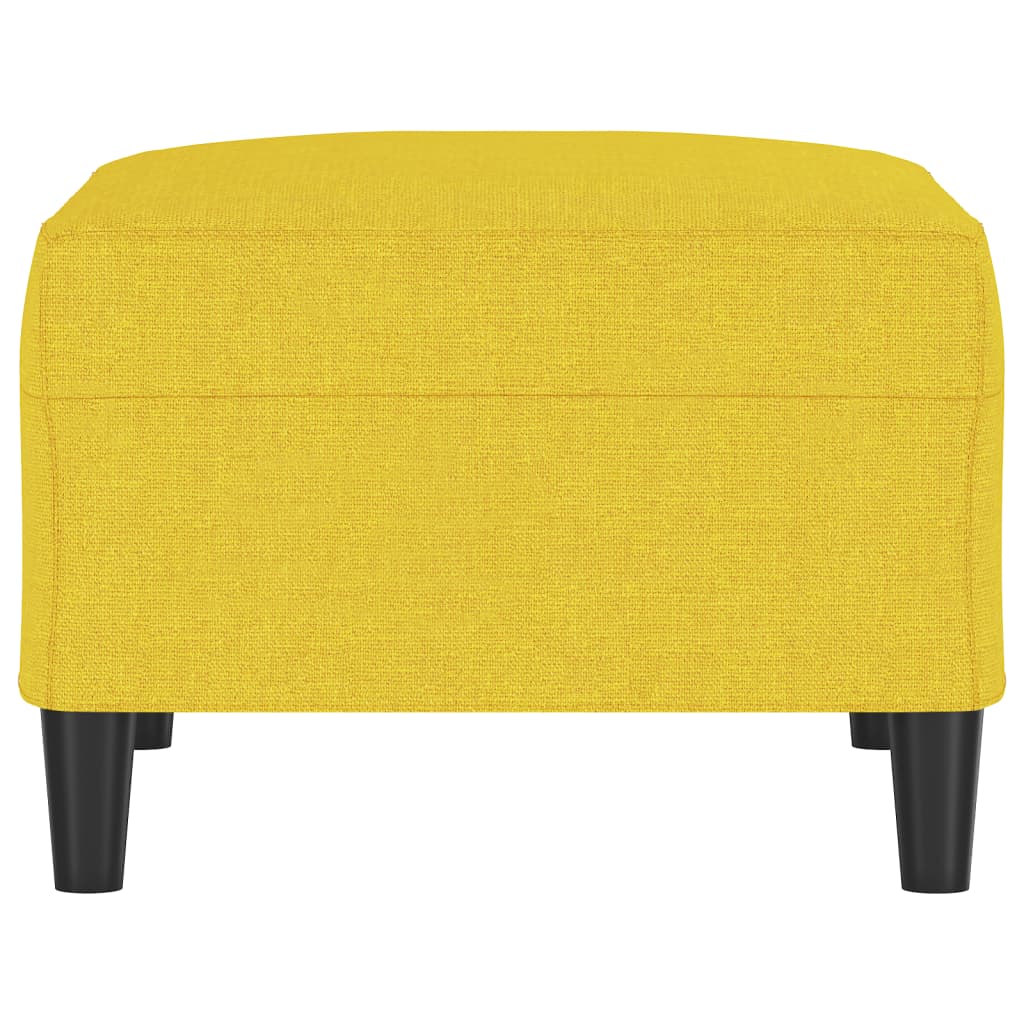 Footstool, light yellow, 70x55x41cm, fabric