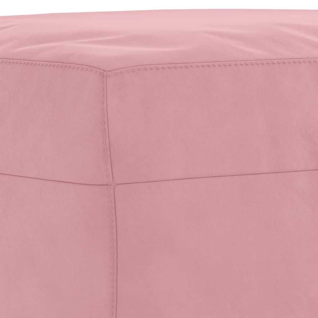Footstool, pink, 70x55x41cm, velvet