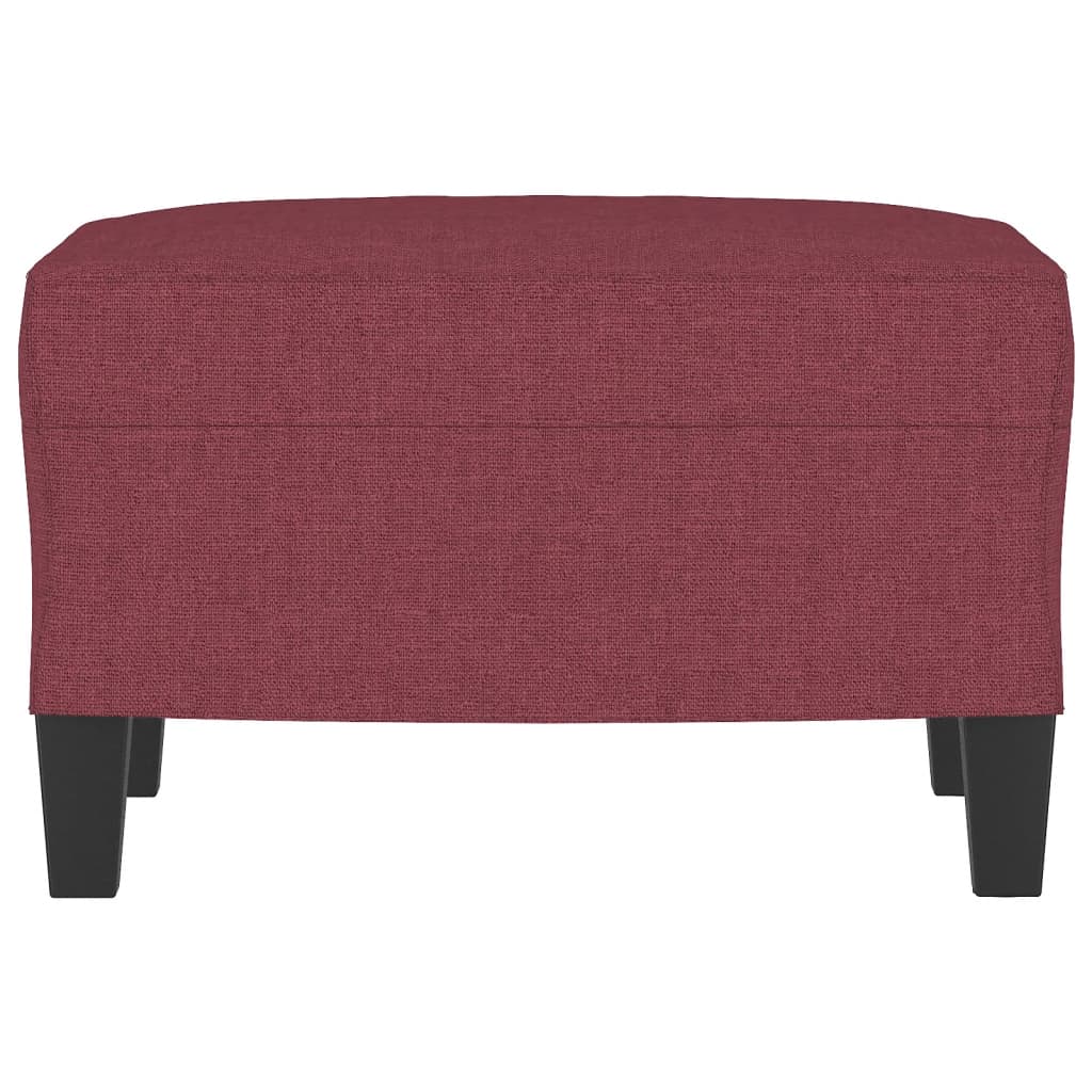 Footrest, red wine color, 60x50x41cm, fabric