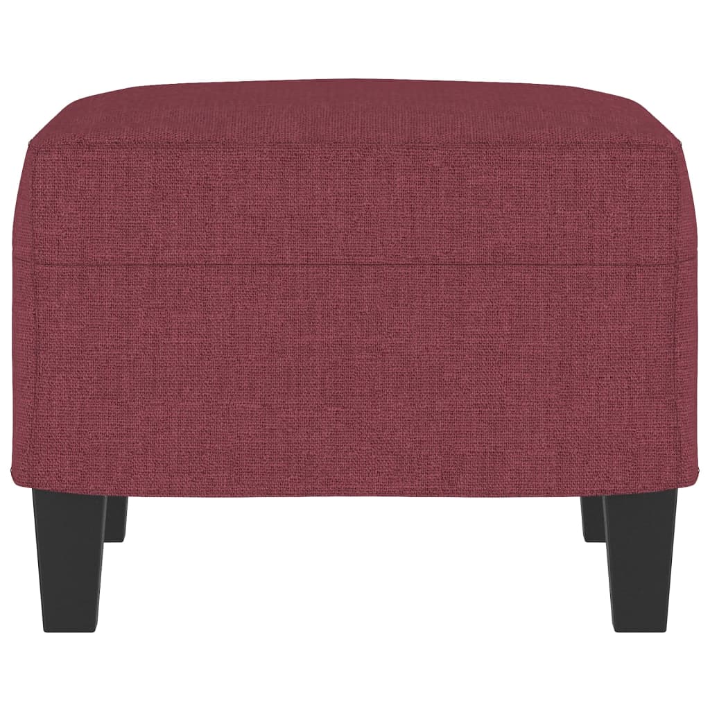 Footrest, red wine color, 60x50x41cm, fabric