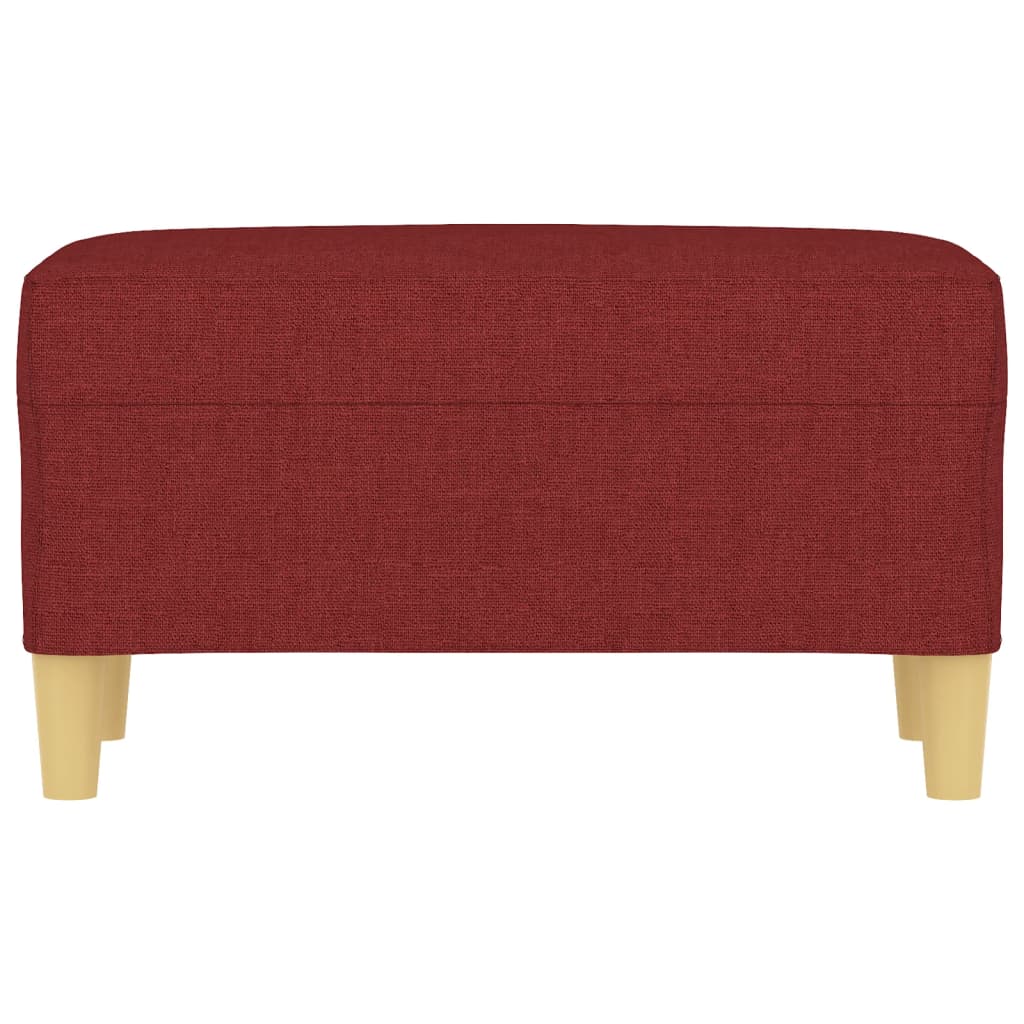 Bench, red wine color, 70x35x41cm, fabric