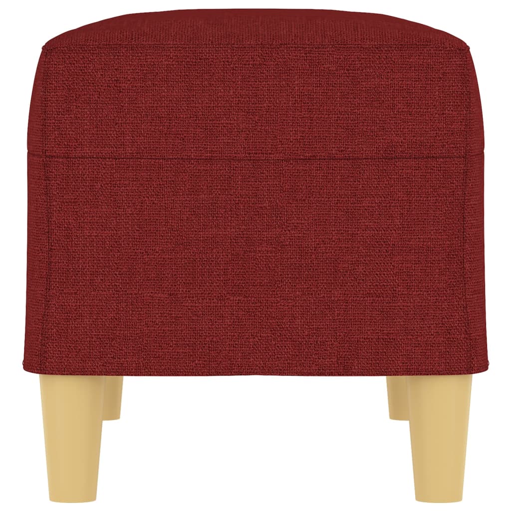 Bench, red wine color, 70x35x41cm, fabric