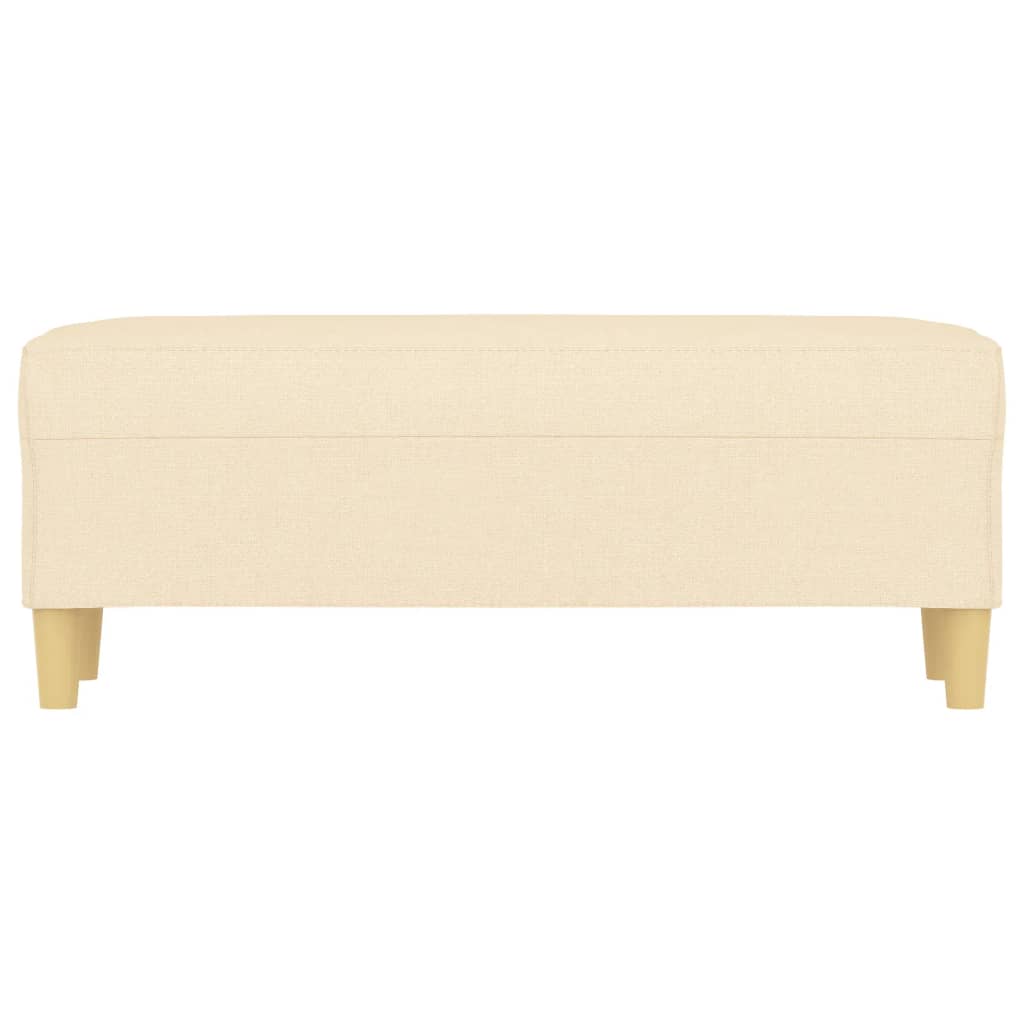 Bench, cream, 100x35x41cm, fabric
