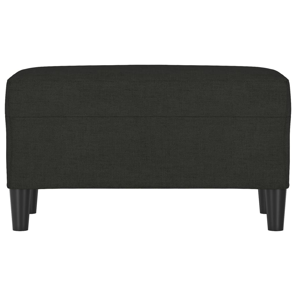 Bench, black, 70x35x41cm, fabric