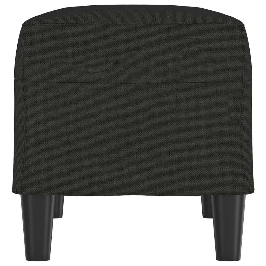 Bench, black, 70x35x41cm, fabric