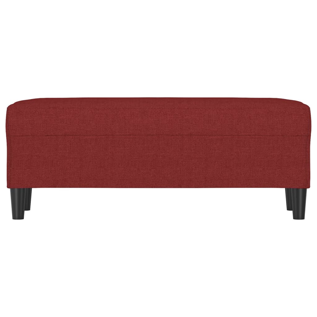 Bench, burgundy, 100x35x41cm, fabric