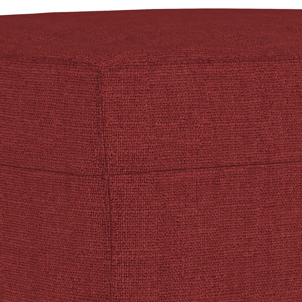 Bench, burgundy, 100x35x41cm, fabric