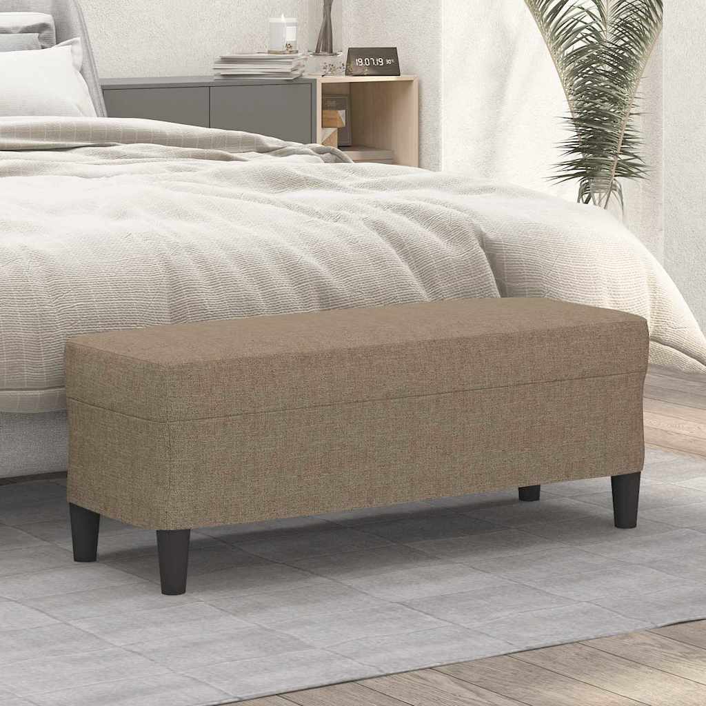 Suoliukas, taupe spalvos, 100x35x41cm, audinys