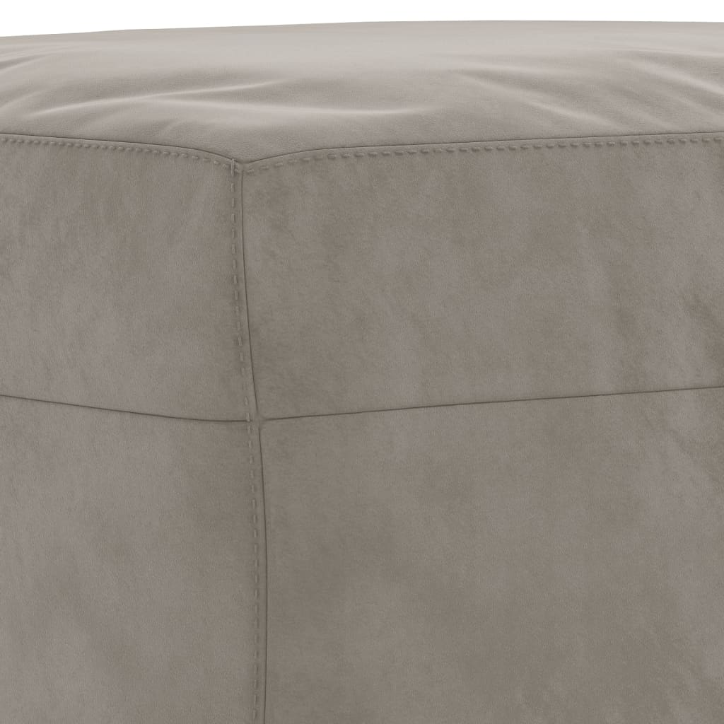 Bench, light grey, 100x35x41cm, velvet