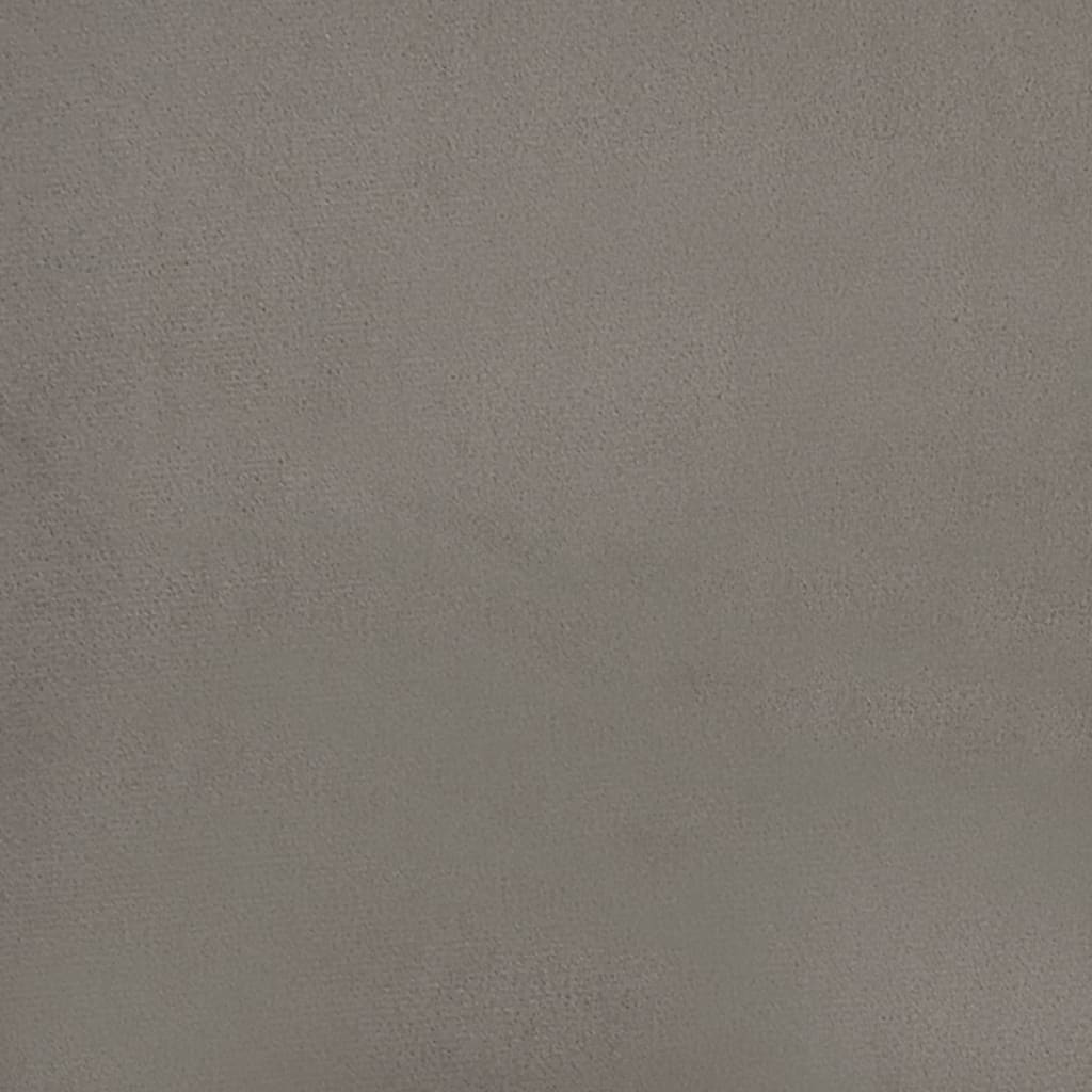 Bench, light grey, 100x35x41cm, velvet