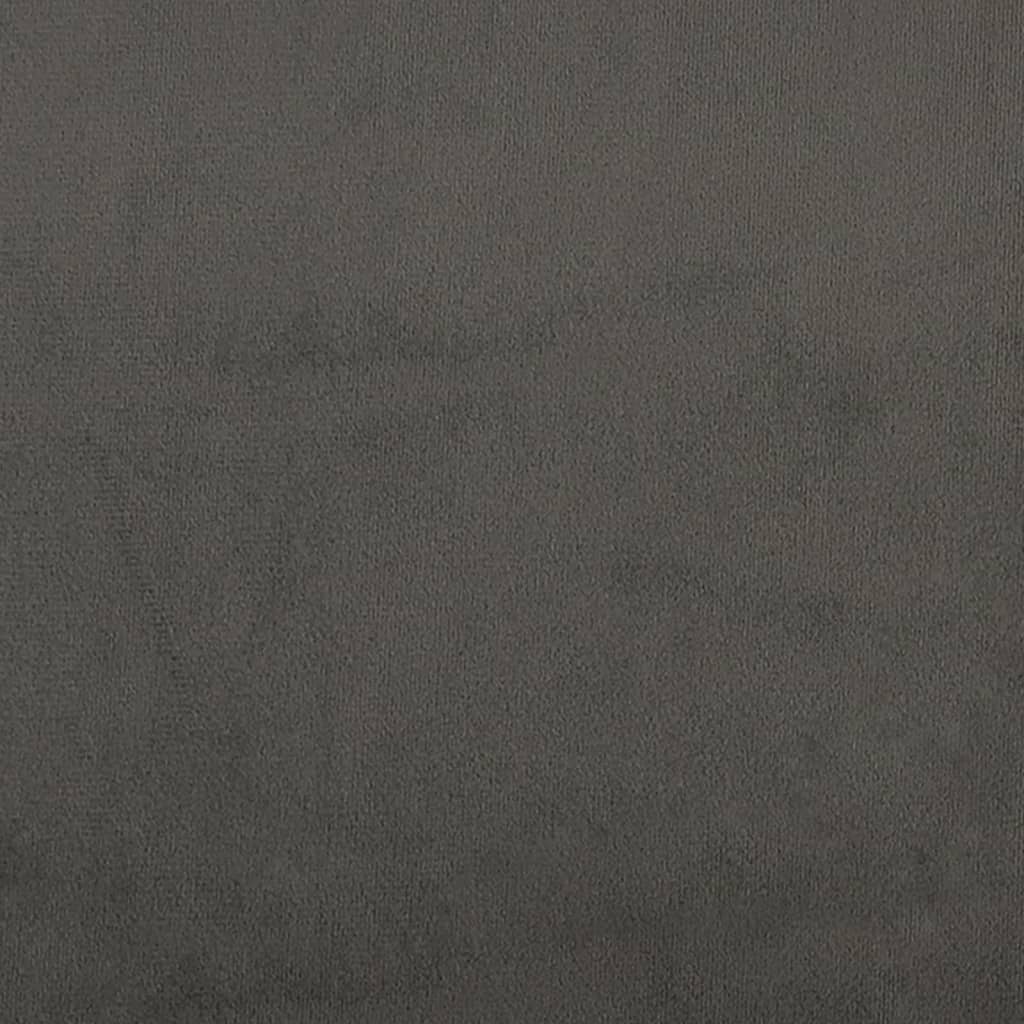 Bench, dark gray, 100x35x41cm, velvet