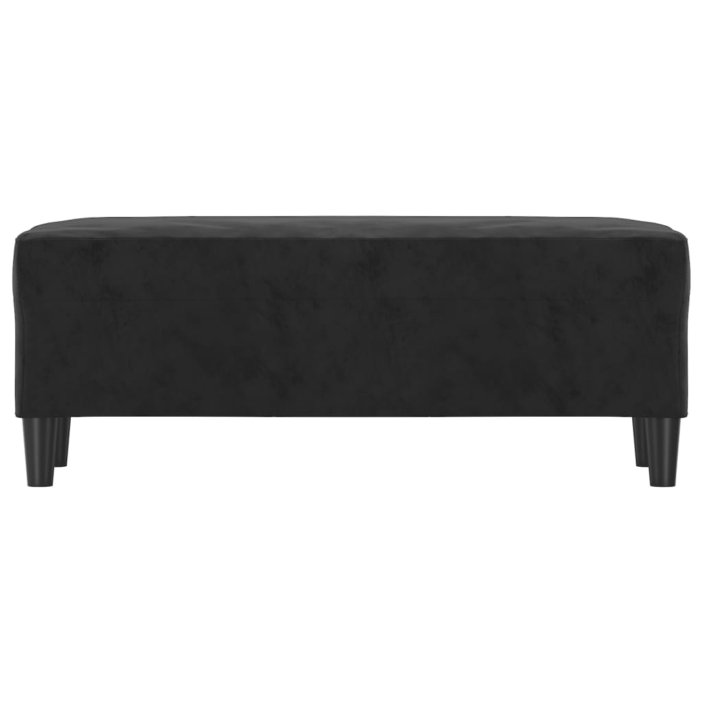 Sols, melns, 100x35x41cm, samts