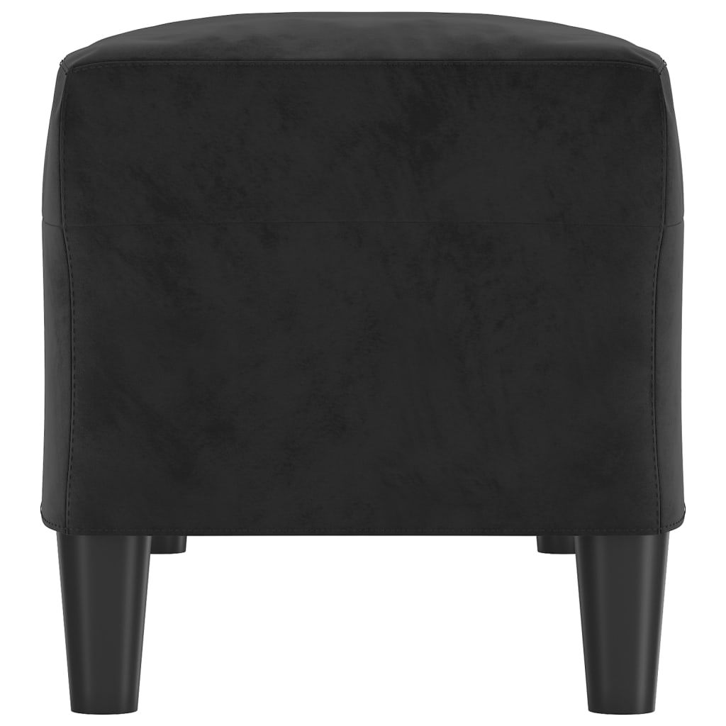 Sols, melns, 100x35x41cm, samts