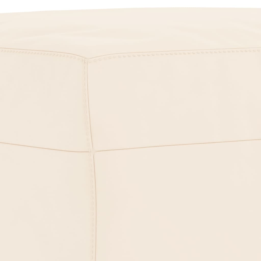 Bench, cream, 100x35x41cm, velvet